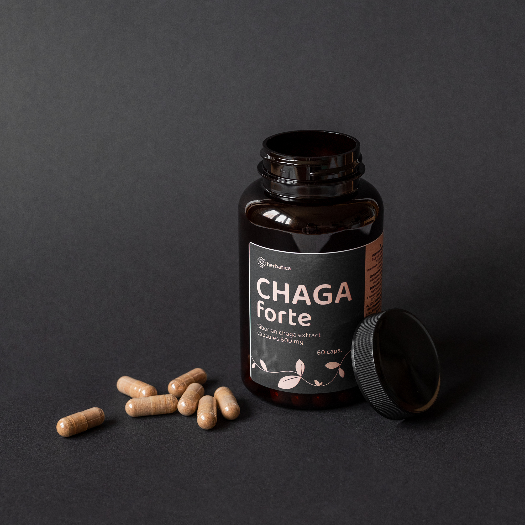 Chaga Siberian FORTE - 60 vegán kapszula Herbatica4 -1000x1000
